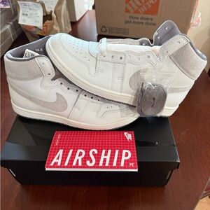 Nike Airship PE White and Gray Sneakers